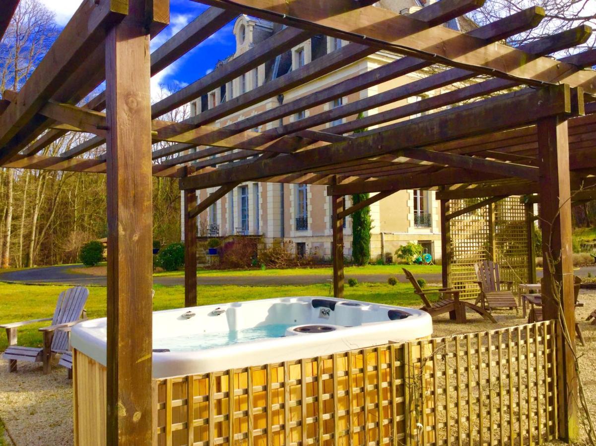 Chateau Des Essards Avec Piscine Et Jacuzzi Langeais Bagian luar foto